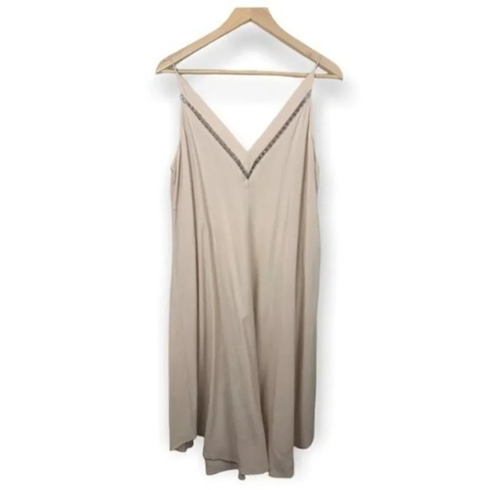 Free People Nude Color Slip Style Dress